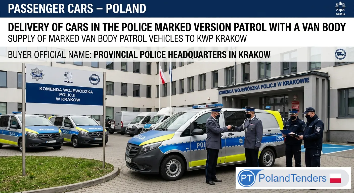Kraków Police Line Up Five Suppliers for a Fleet of Up to 110 Patrol Vans