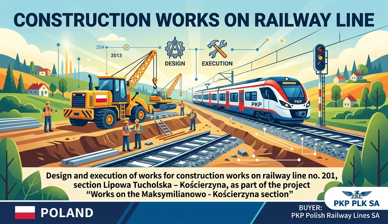 INTERCOR Wins 915 Million Złoty Contract to Rebuild a Key Pomeranian Rail Line