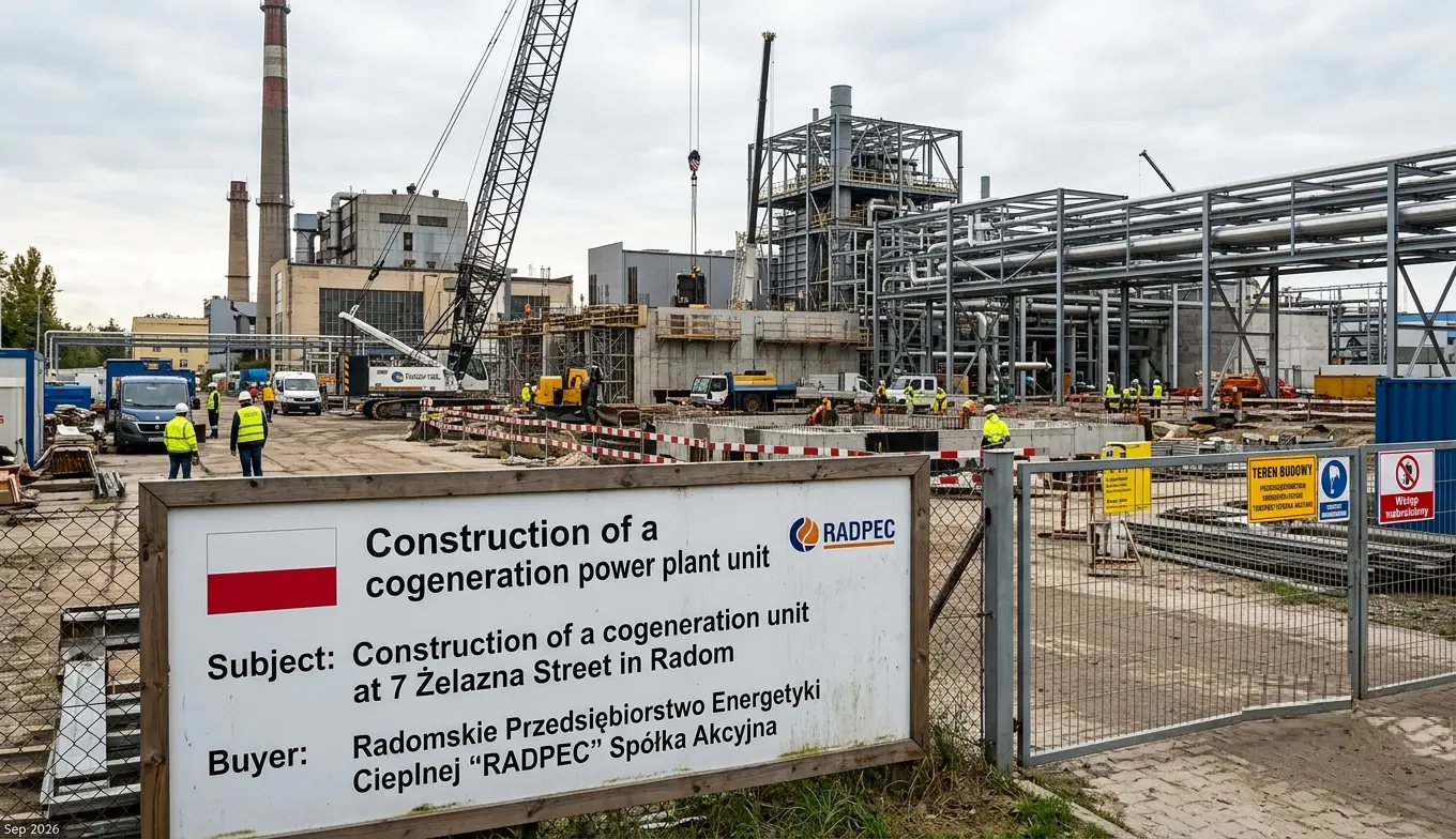 UNIBEP S.A. Secures 379 Million PLN Turnkey Cogeneration Plant Contract in Radom