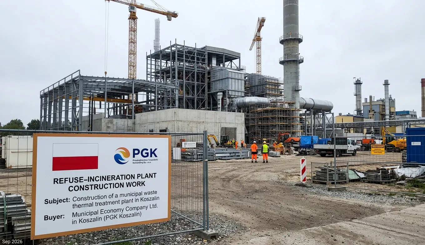 Poland Awards PLN 244.99 Million Waste Incineration Plant Contract in Koszalin