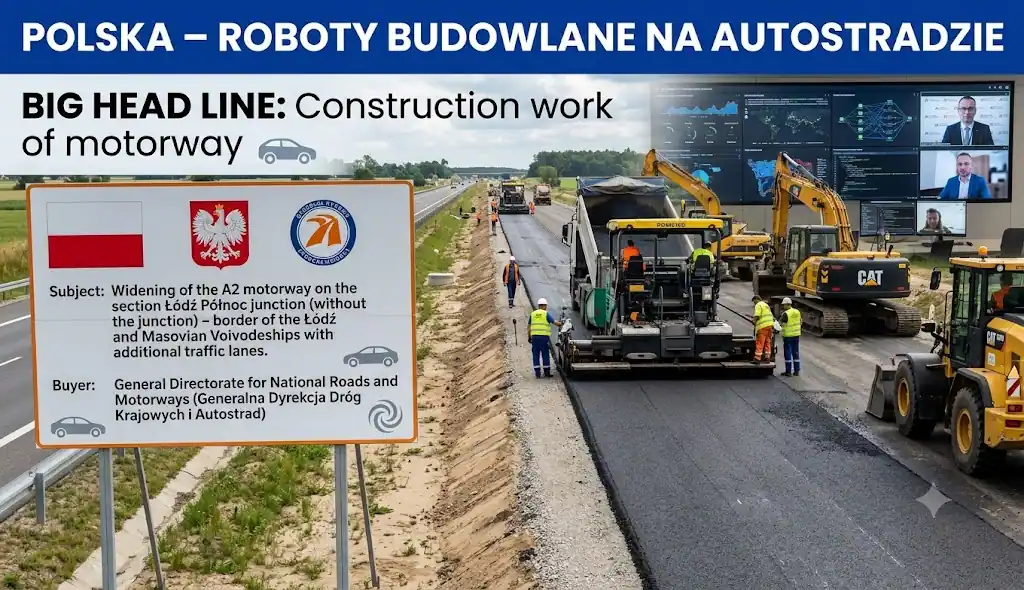 Strabag Wins PLN 261 Million Contract to Widen a 22km Stretch of Poland's A2 Motorway