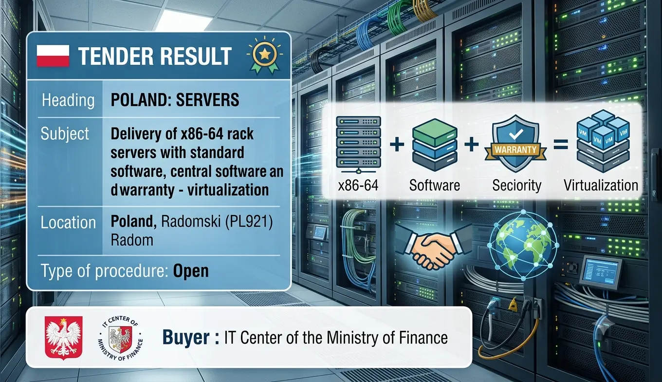 Galaxy Systemy Informatyczne Secures 105 Million PLN Server Contract for Polish Ministry of Finance