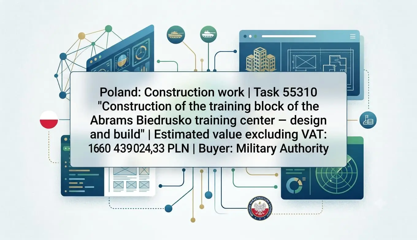 Mostostal Warszawa Secures 105,595,500 PLN Abrams Training Center Contract for Polish Military Infrastructure