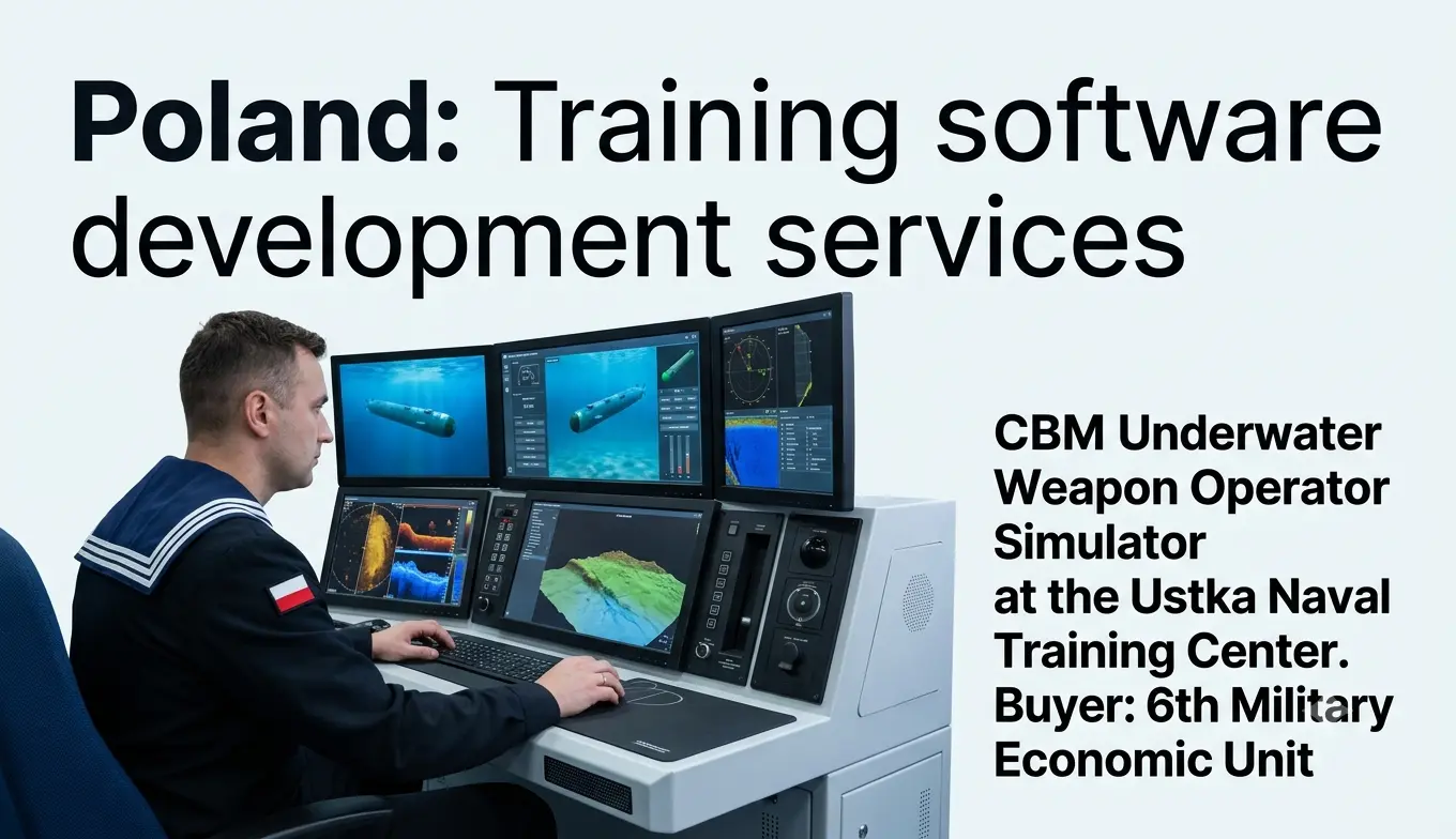 Autocomp Management Secures 13.6 Million PLN Submarine Simulator Upgrade for Polish Navy